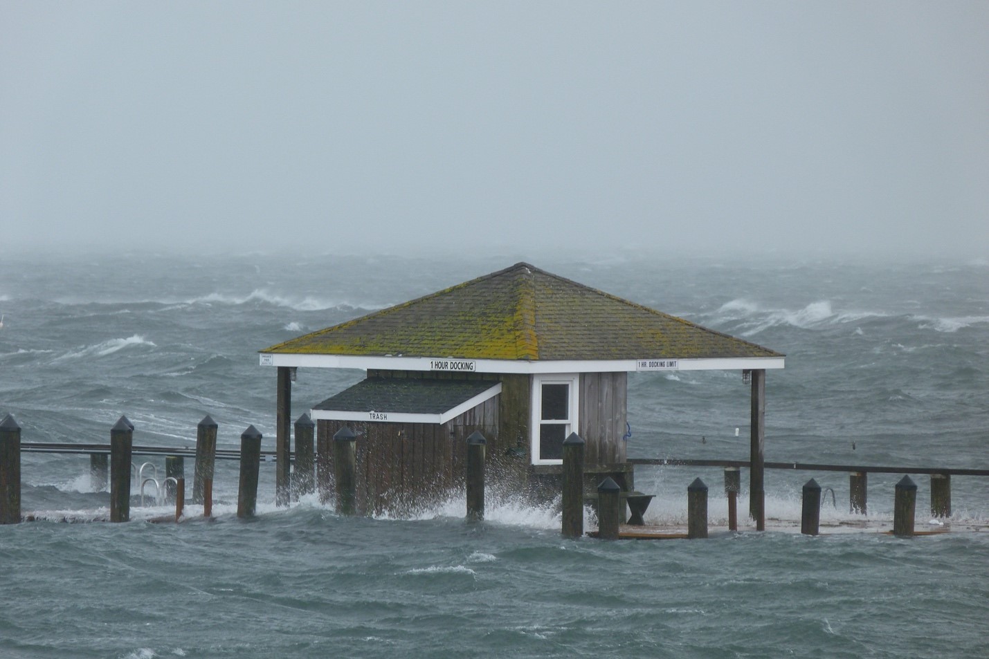 The Hyannisport Pier during Hurricane Sandy, 2012