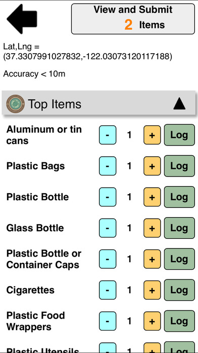 The Marine Debris Tracker mobile app makes it easy for scientists and community members to log litter they pick up. Courtesy of Jambeck.