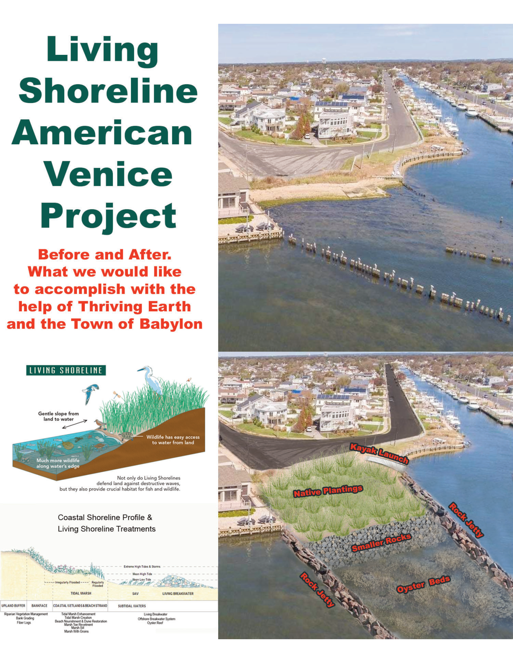Imagen destacada del proyecto Designing a living shoreline to mitigate flooding and increase community resilience.