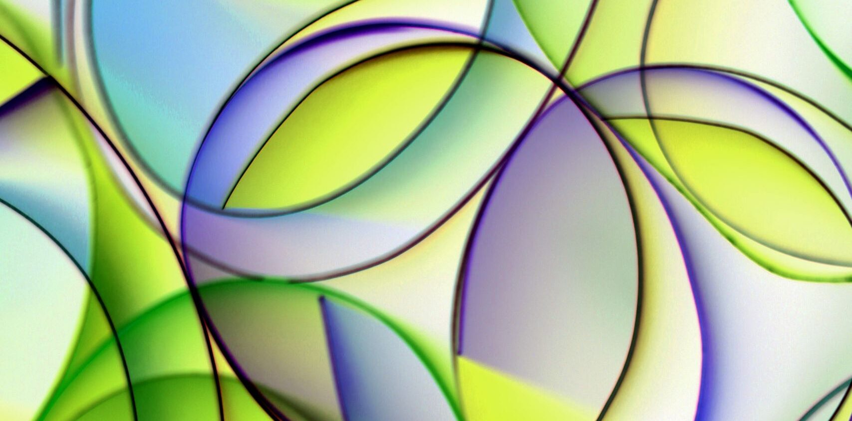 Colorful abstract design with overlapping circles and vibrant hues.
