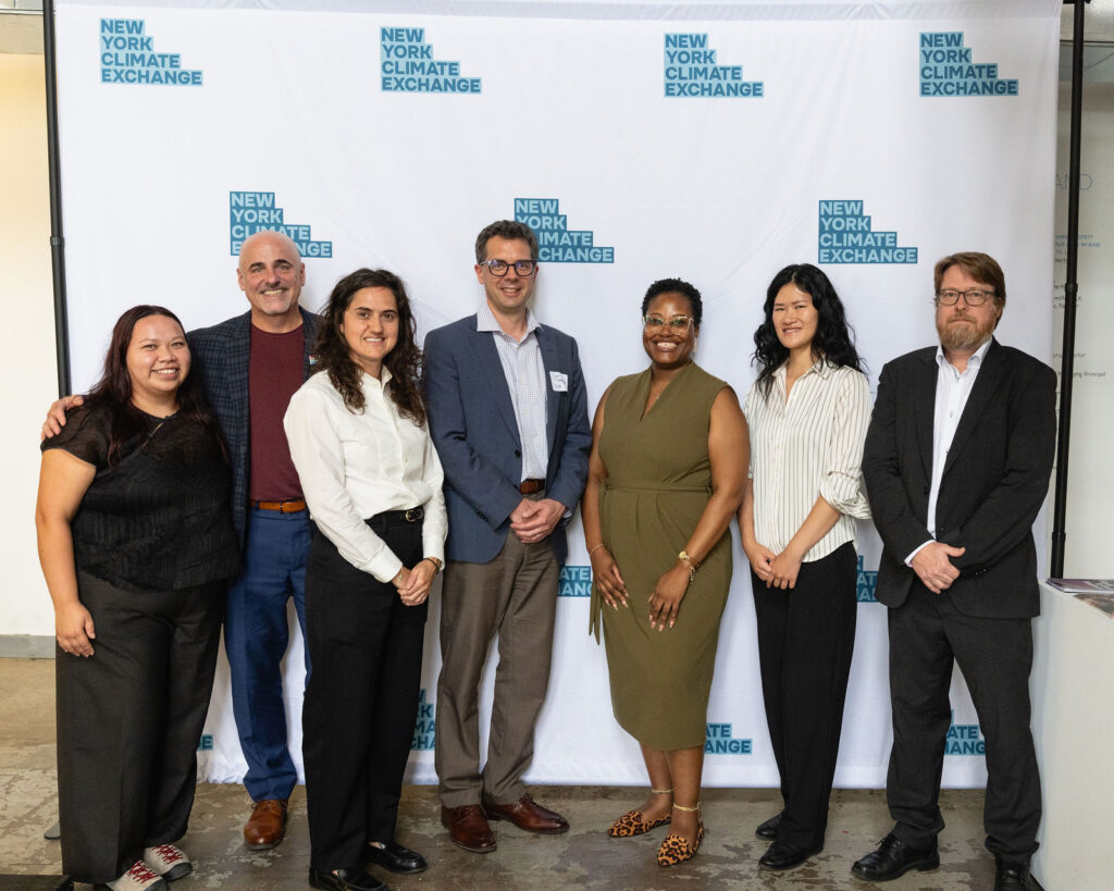 Thriving Earth Exchange’s Shari Rose (third from left) served as a panelist during the Activating Data Across Urban Environments session hosted by The New York Climate Exchange. Courtesy of The New York Climate Exchange/photo by Ryan Kelly.